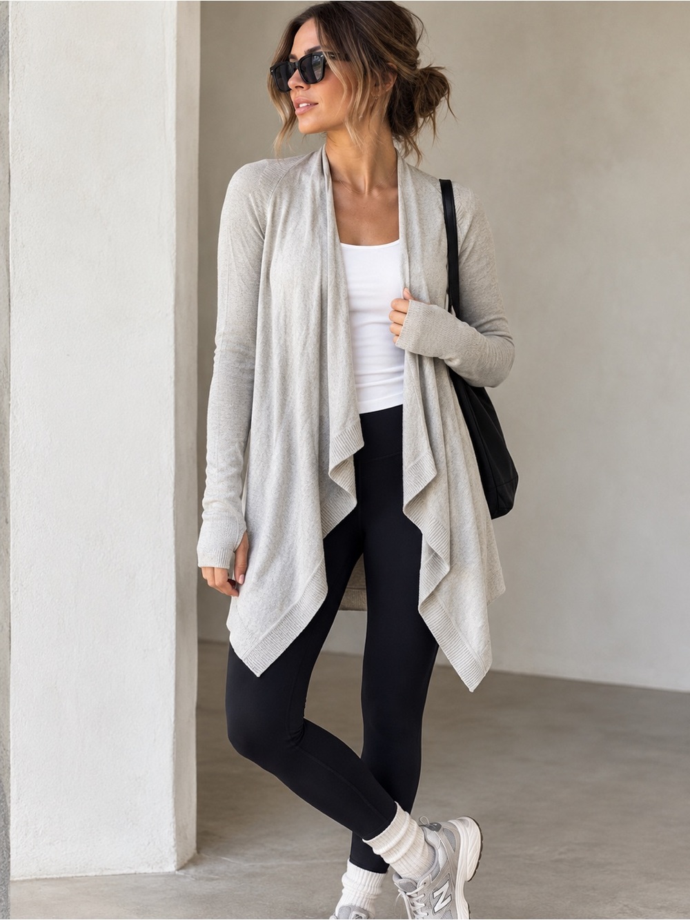 Lululemon Express Yourself Waterfall Cardigan Grey Size 6
